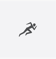 Athlete logo man running icon symbol design Vector Image