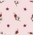 seamless pattern with hand drawn colored vector image