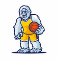 sasquatch bigfoot cartoon character mascot vector image vector image