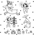 christmas card with textbox vector image vector image