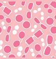 pink glasses accessories seamless pattern vector image