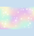 rainbow fantasy background holographic vector image