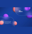 image in glass morphism style translucent vector image vector image