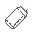 aluminum can line icon vector image