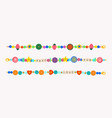 abstract plastic beads colorful kids vector image vector image