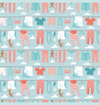 hand drawn cartoon seamless pattern vector image vector image