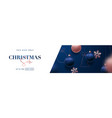 christmas sale header banner luxurious design vector image vector image