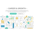 elegant thin line flat modern career vector image