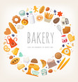 group of dairy products bread and bakery goods vector image vector image