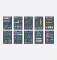 infographic brochures data visualization vector image vector image