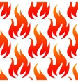 red fire flames seamless pattern vector image