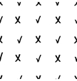 tick and cross seamless pattern vector image