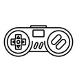 gadget game controller icon outline style vector image