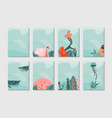 hand drawn abstract graphic cartoon summer vector image