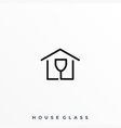 house glass template vector image