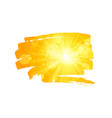 scattered brush stroke with sun background vector image