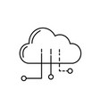 line cloud data with circuits to digital vector image