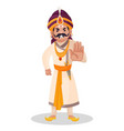 prithviraj chauhan cartoon character vector image