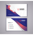 corporate modern business card template vector image