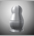 matryoshka traditional wooden russian doll vector image
