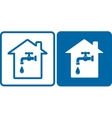 set of house and water tap vector image vector image