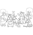 cartoon dogs vector image