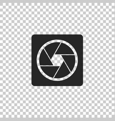 Camera shutter icon on transparent background Vector Image