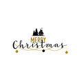 christmas greeting banner retro design vector image vector image