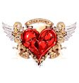 heart vector image vector image