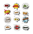 set of speech bubbles with text vector image