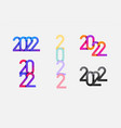 2022 happy new year logo text design vector image vector image