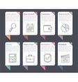 infographic elements with numbers and text vector image vector image