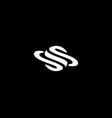 abstract letter s logo black and white globe vector image vector image