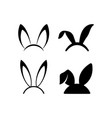 bunny ear icon design set bundle template isolated vector image vector image