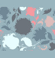 seamless pattern with hand drawn paisley vector image