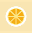 christmas lemon icon vector image vector image