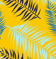 seamless color palm leaves pattern flat style vector image vector image