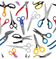 colored scissors pattern vector image