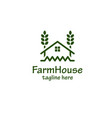farm house logo vector image
