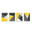 set of bright colorful geometric covers vector image