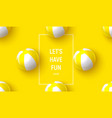 vacation banner with inflatable balls vector image vector image