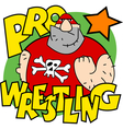 pro wrestling vector image vector image