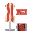 tailor shop design vector image
