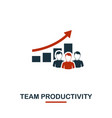 team productivity icon premium style design from vector image