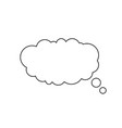 cloud line icon vector image