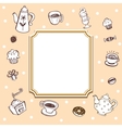 coffee theme background vector image vector image