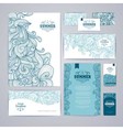corporate identity design ocean summer decorative vector image