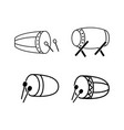 islamic drum icon design set bundle template vector image vector image