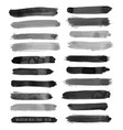dark black grunge watercolor ink texture set vector image