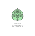 hop cones craft beer vector image